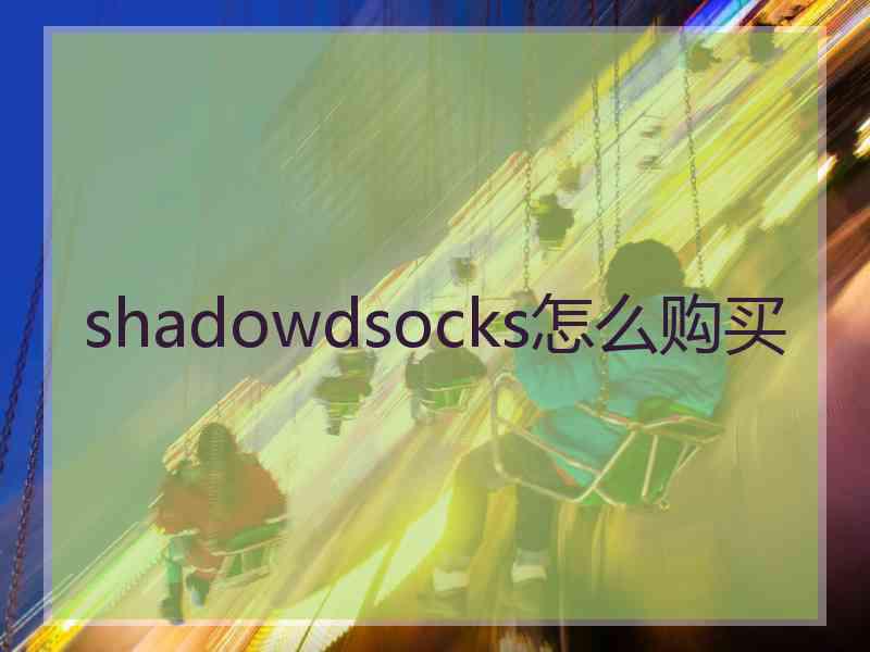 shadowdsocks怎么购买