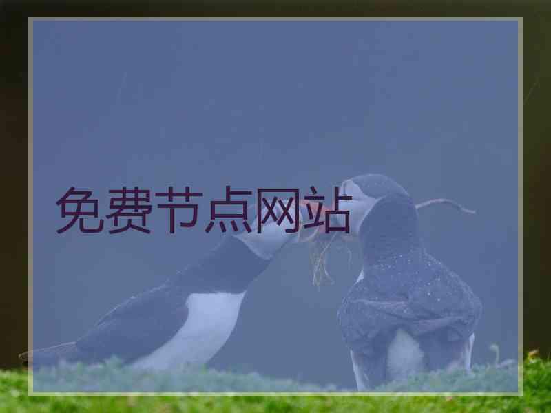 免费节点网站