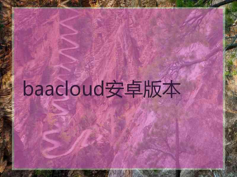 baacloud安卓版本