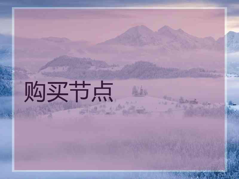 购买节点