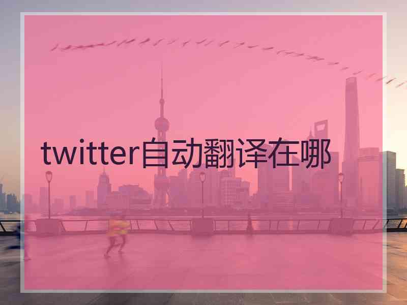 twitter自动翻译在哪
