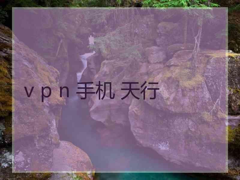v p n 手机 天行