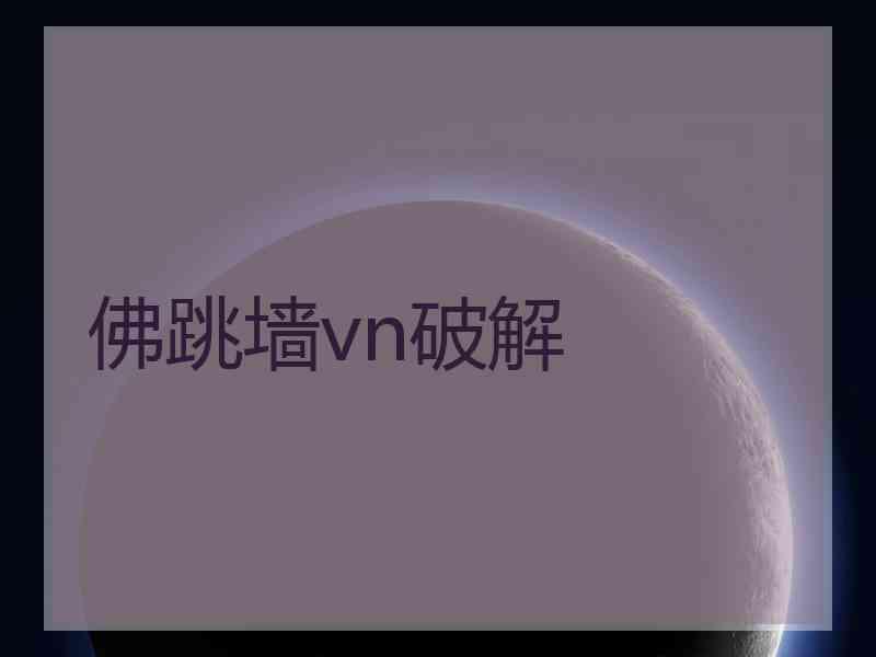 佛跳墙vn破解