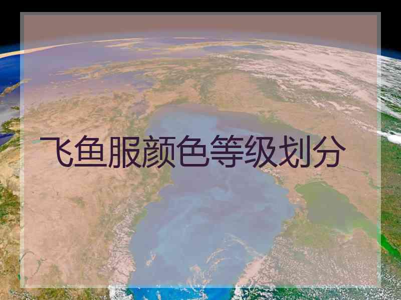 飞鱼服颜色等级划分