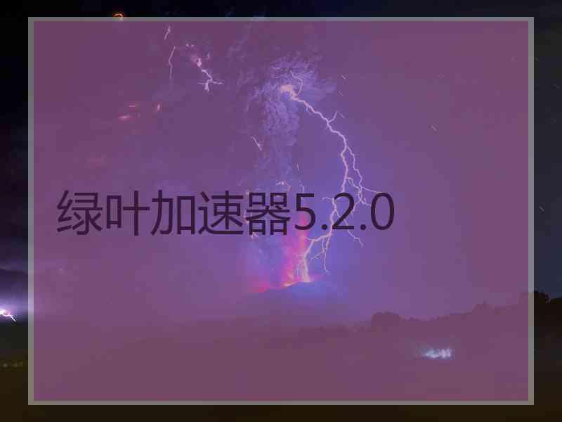绿叶加速器5.2.0