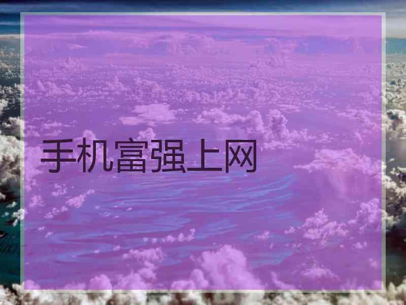 手机富强上网