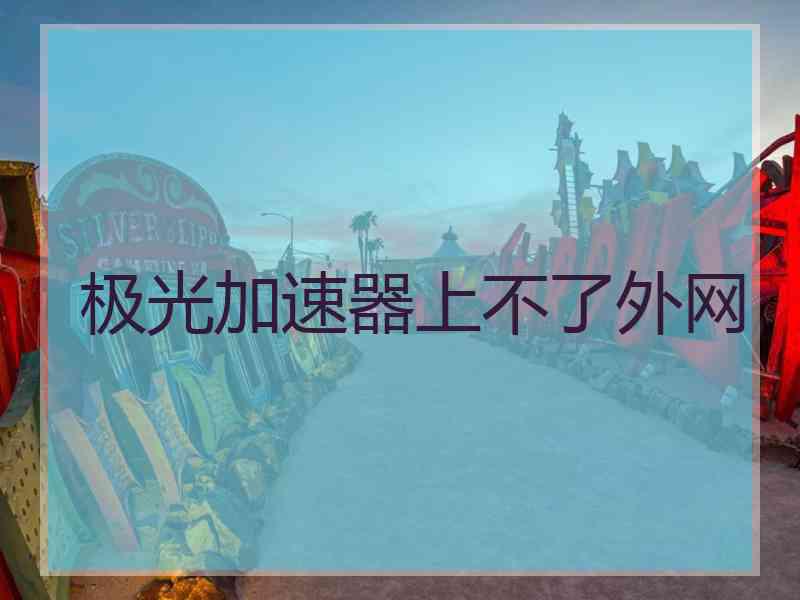 极光加速器上不了外网