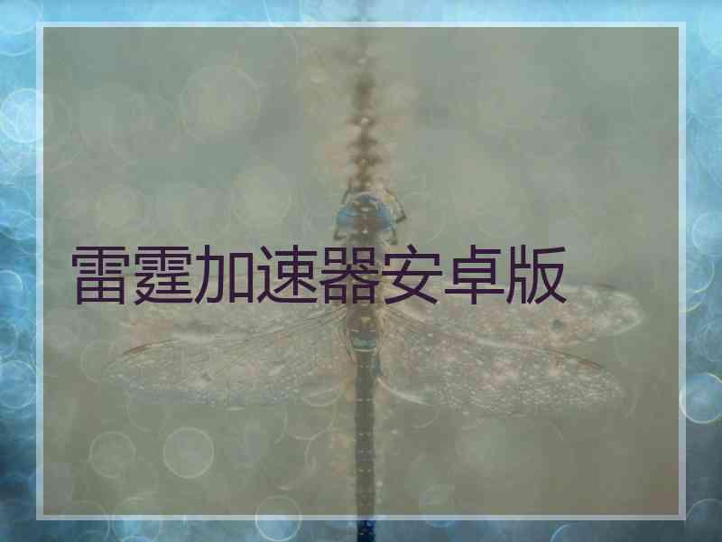 雷霆加速器安卓版