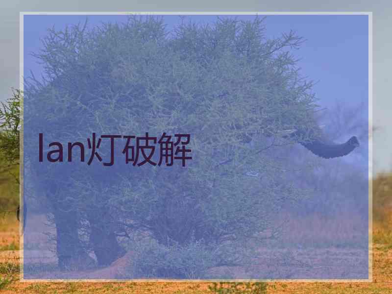 lan灯破解