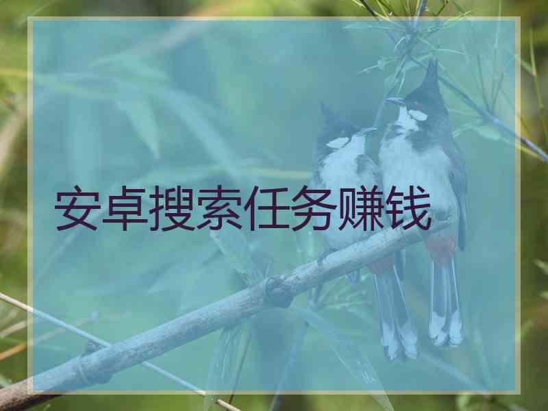 安卓搜索任务赚钱