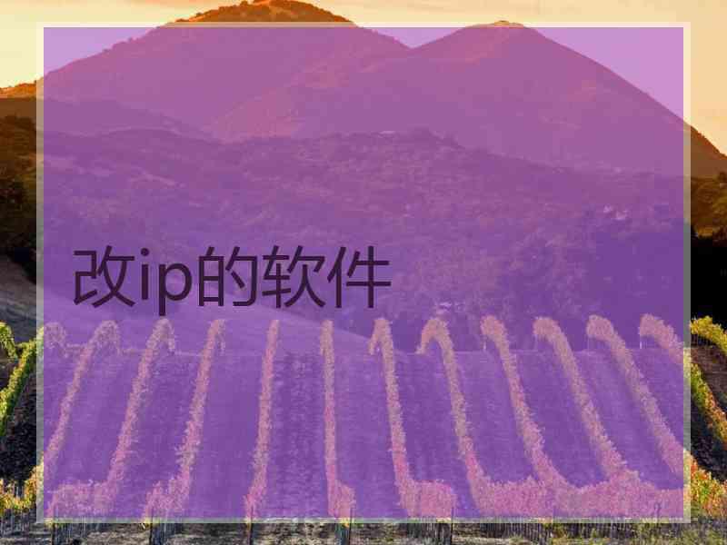 改ip的软件