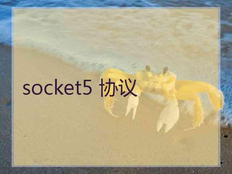 socket5 协议