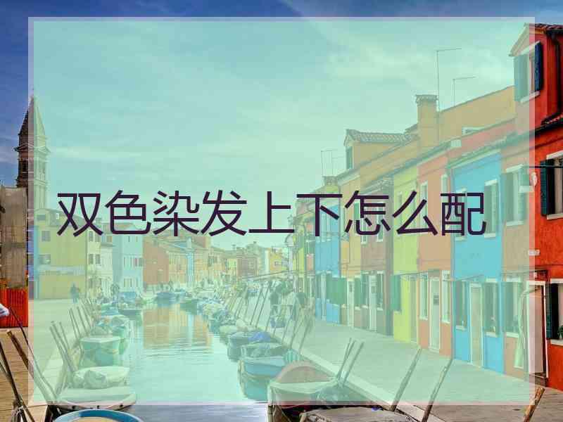 双色染发上下怎么配