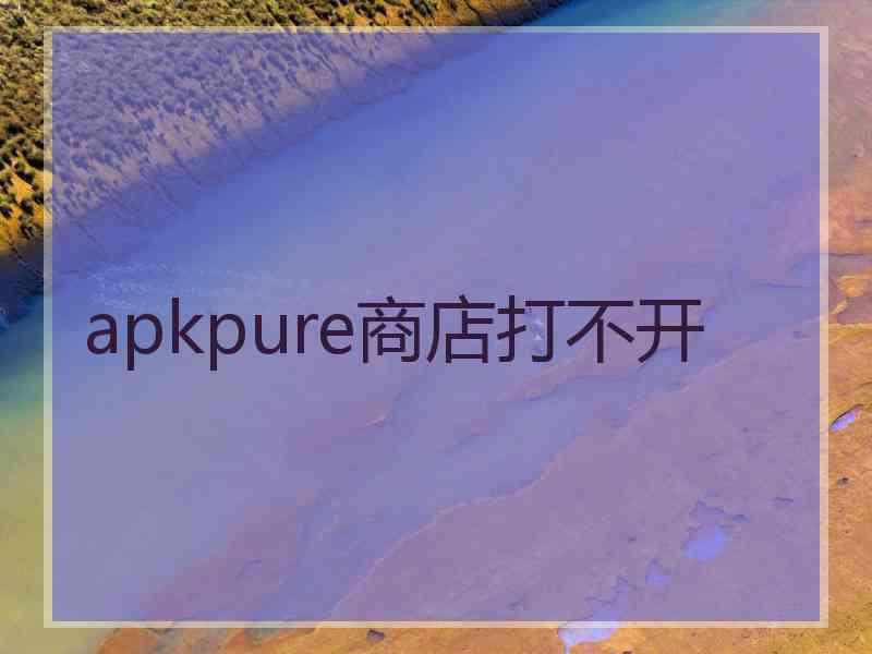 apkpure商店打不开