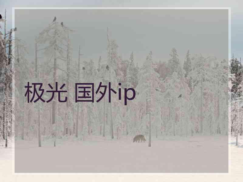 极光 国外ip