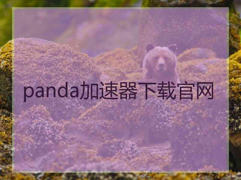 panda加速器下载官网