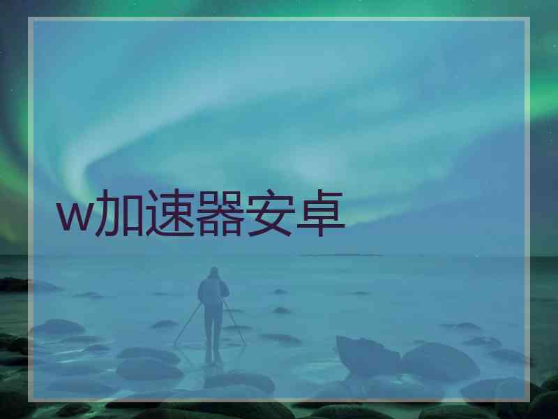w加速器安卓