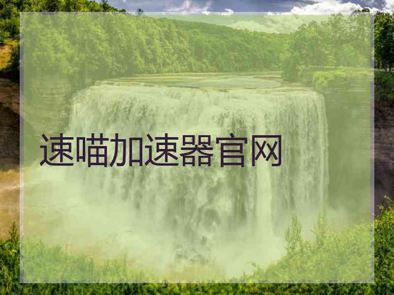 速喵加速器官网