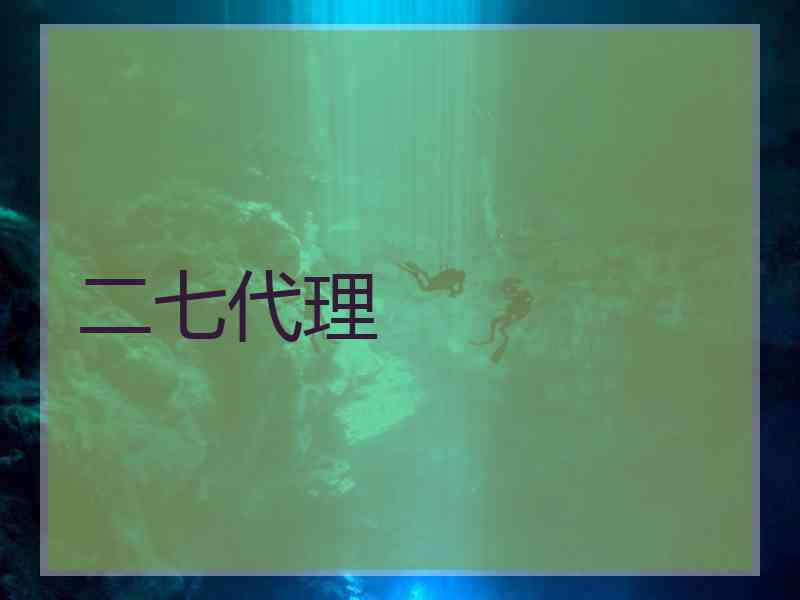 二七代理