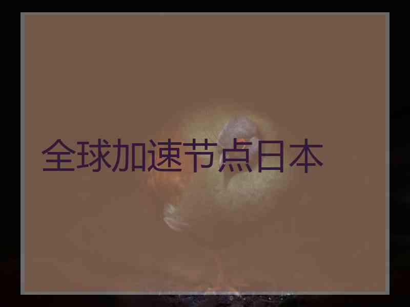 全球加速节点日本