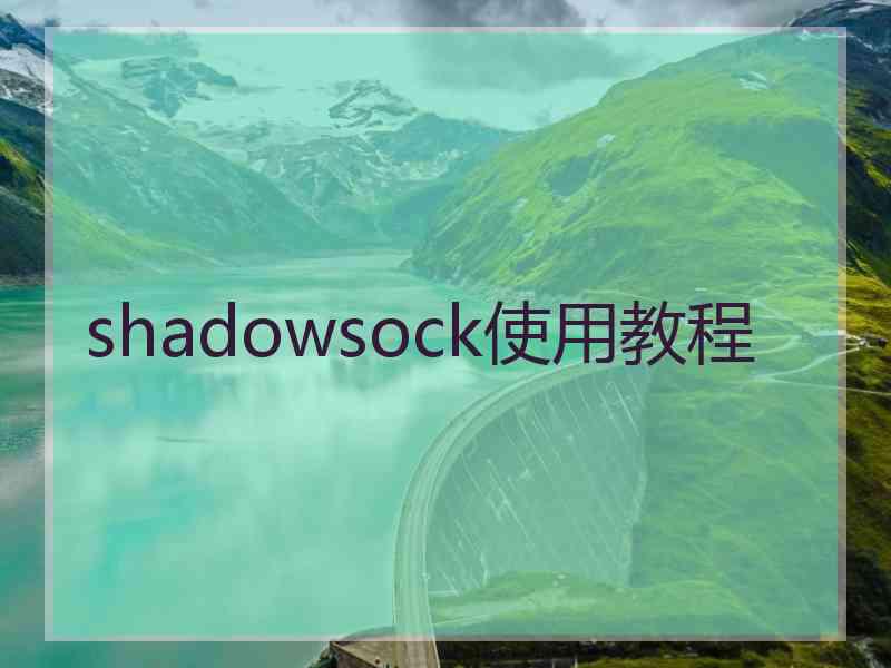 shadowsock使用教程