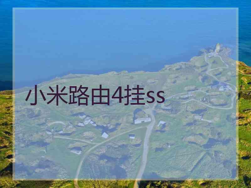 小米路由4挂ss