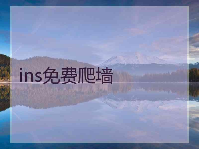 ins免费爬墙