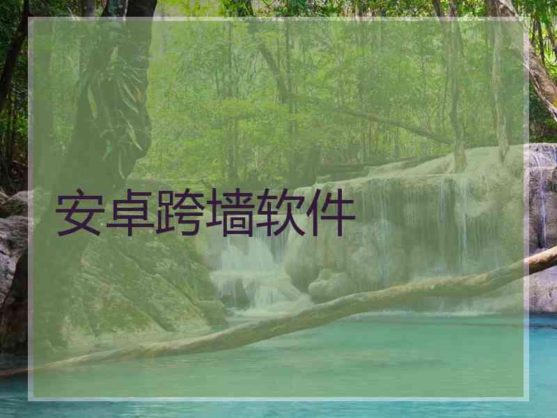 安卓跨墙软件