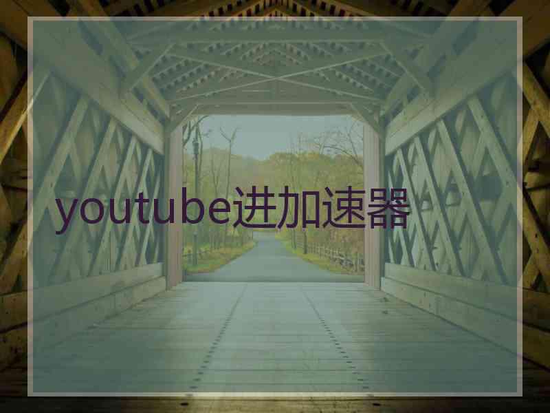 youtube进加速器