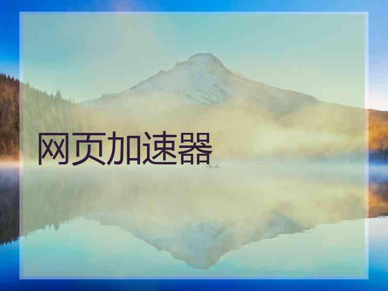 网页加速器