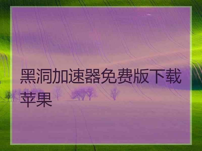 黑洞加速器免费版下载苹果