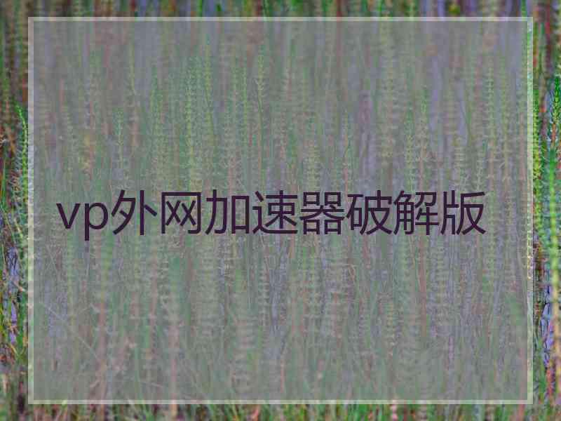 vp外网加速器破解版