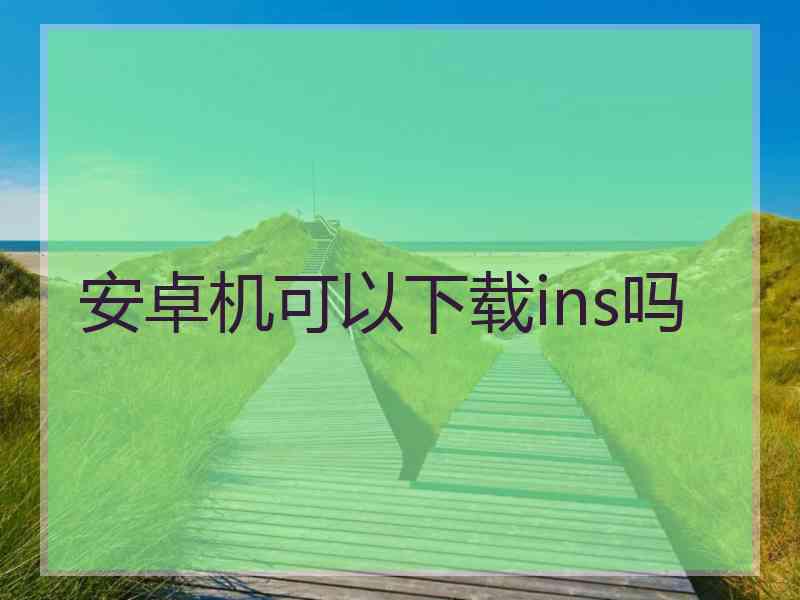 安卓机可以下载ins吗