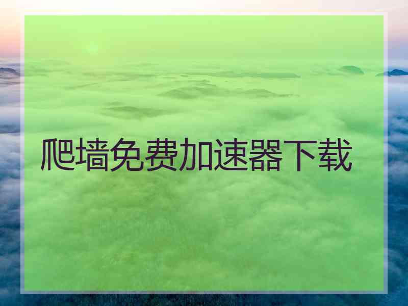爬墙免费加速器下载
