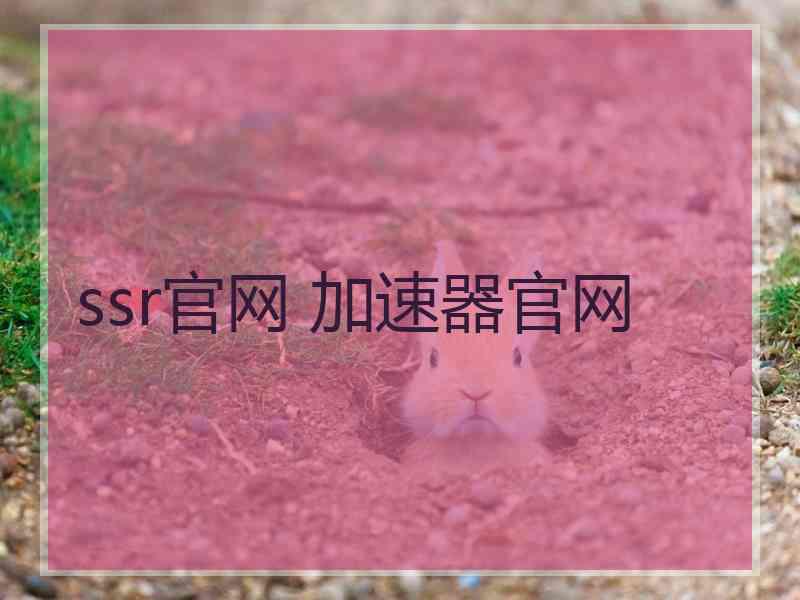ssr官网 加速器官网