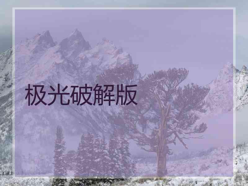 极光破解版