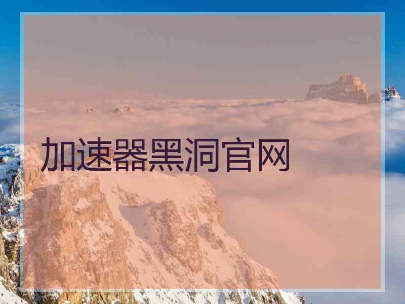 加速器黑洞官网