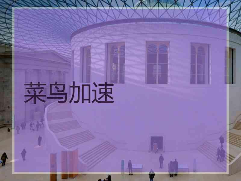 菜鸟加速