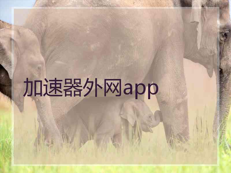 加速器外网app