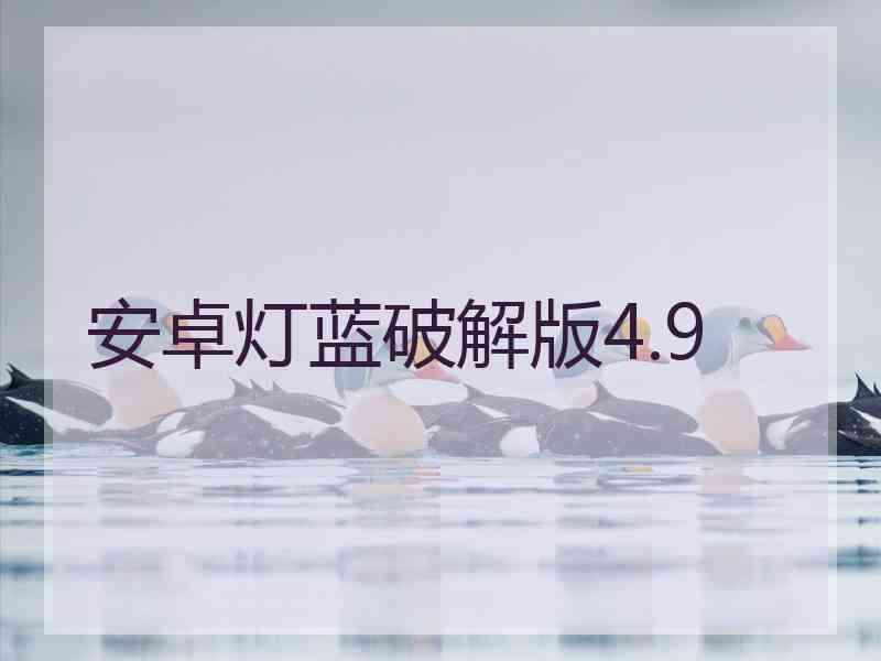 安卓灯蓝破解版4.9