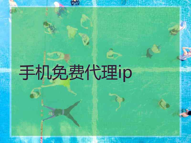 手机免费代理ip