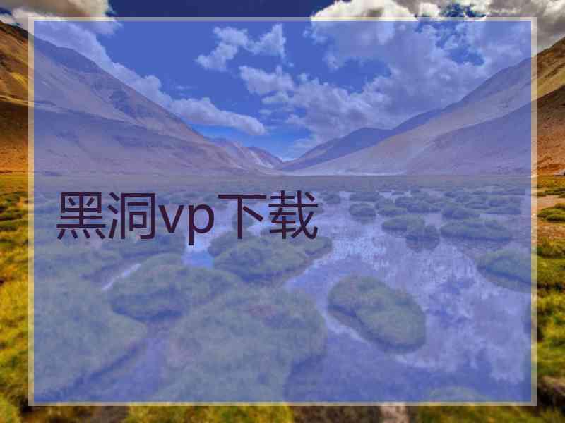 黑洞vp下载
