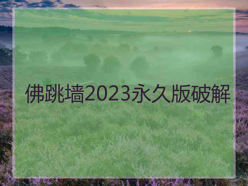 佛跳墙2023永久版破解