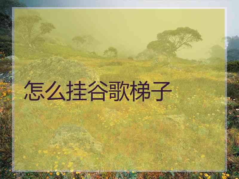 怎么挂谷歌梯子
