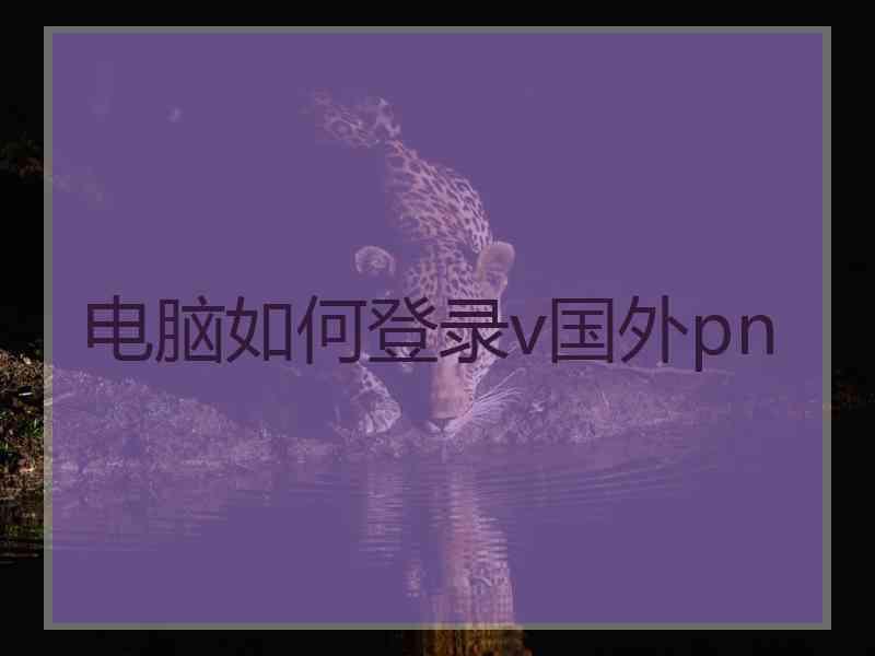 电脑如何登录v国外pn