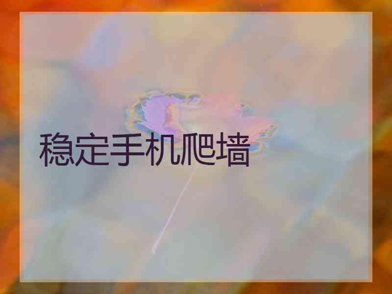 稳定手机爬墙