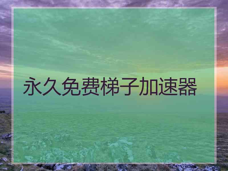 永久免费梯子加速器