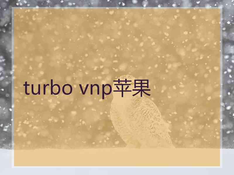 turbo vnp苹果