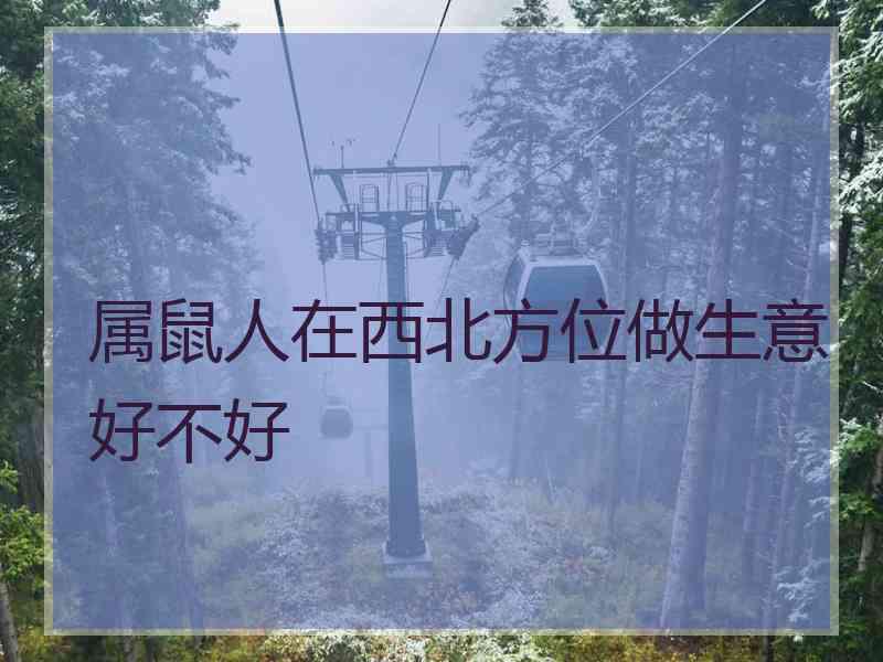 属鼠人在西北方位做生意好不好