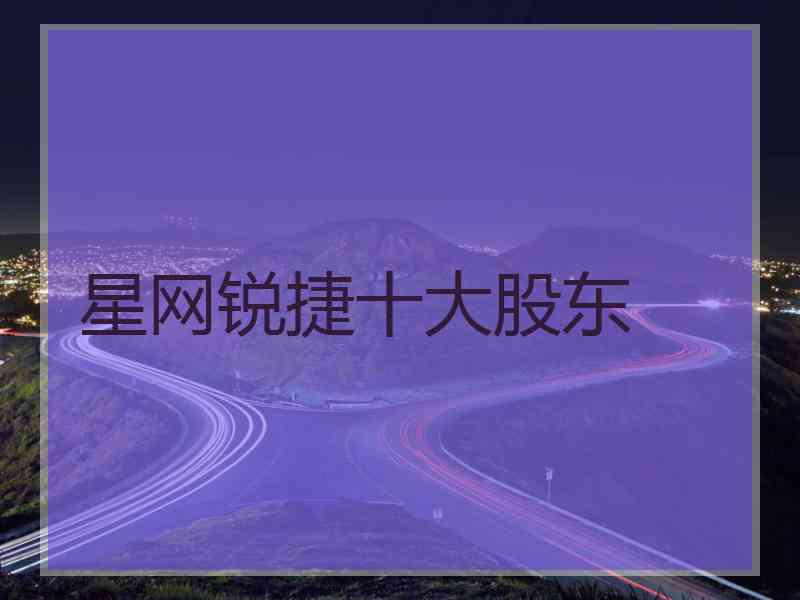 星网锐捷十大股东